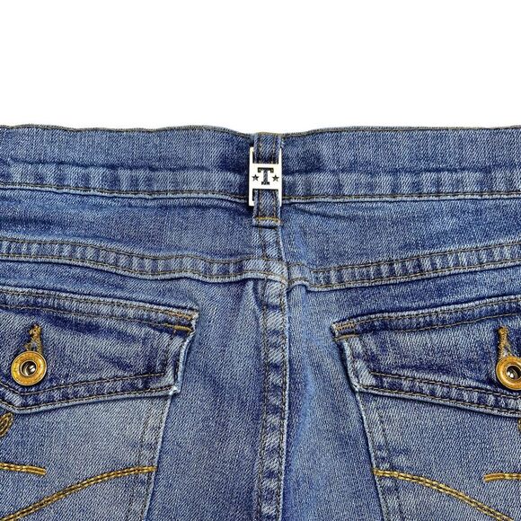 Vintage Tommy Hilfiger Tommy Jeans Denim Bermuda Shorts Flap Pockets Y2K 2005 9 - Picture 7 of 15